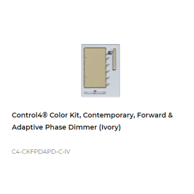 картинка Набор клавиш Control4 NextGen Adaptive Dimmer Color Decora Kit, Contemporary (Ivory) от магазина Одежда+