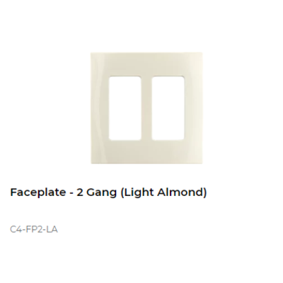 картинка Декоративная рамка NextGen Control4 NextGen Two-Gang Faceplate (Light Almond) от магазина Одежда+