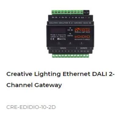 картинка Двухканальный шлюз DALI Control4 Creative Lighting Ethernet DALI 2-Channel Gateway от магазина Одежда+