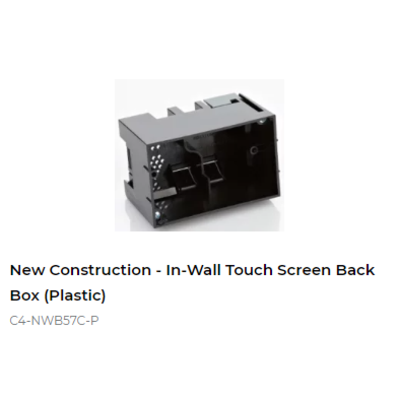 картинка (C4-NWB57C-P) Монтажный короб для сенсорной панели V2, T3, T4, T5 Control4 New Construction - In-Wall Touch Screen Back Box (Plastic) от магазина Одежда+