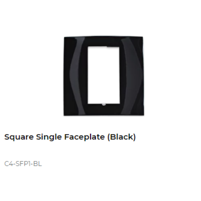 картинка Декоративная рамка Control4 Square Faceplate Plastic (Black) от магазина Одежда+