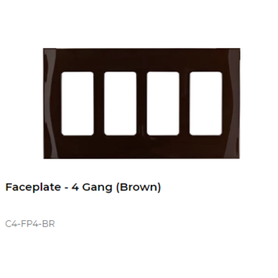 картинка Декоративная рамка NextGen Control4 NextGen Four-Gang Faceplate (Brown) от магазина Одежда+