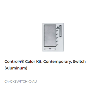 картинка Набор клавиш Control4 NextGen Switches Color Decora Kit, Contemporary (Aluminum) от магазина Одежда+