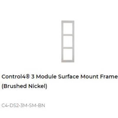 картинка Рамка для поверхностного монтажа домофона DS2 Control4 3 MODULE SURFACE MOUNT FRAME brushed nickel от магазина Одежда+