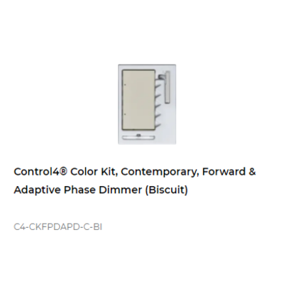 картинка Набор клавиш Control4 NextGen Adaptive Dimmer Color Decora Kit, Contemporary (Biscuit) от магазина Одежда+