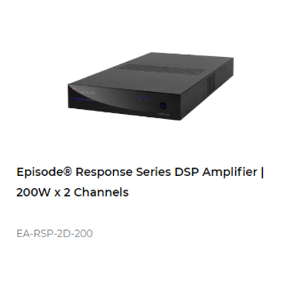 картинка Многоканальный усилитель Episode Response Series DSP Amplifier | 200W x 2 Channels от магазина Одежда+