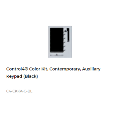 картинка Набор клавиш Control4 NextGen Auxiliary Keypad Color Decora Kit, Contemporary (Black) от магазина Одежда+
