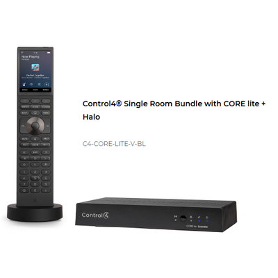 картинка Комплект Контроллер и Пульт управления Control4 Single Room Bundle with CORE Lite Controller + Halo Remote от магазина Одежда+
