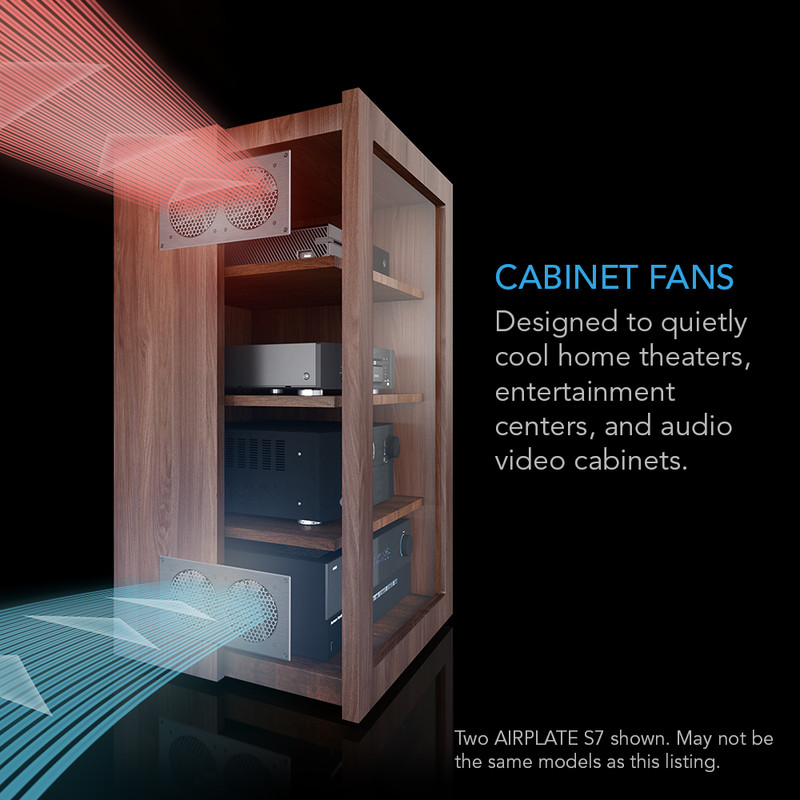 Home Theater, Entertainment Center, AV Cabinet Cooling Blower Fan
