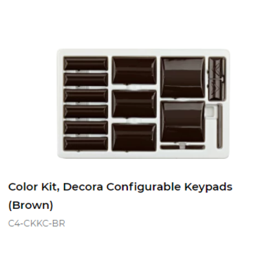 картинка Набор клавиш Control4 NextGen Configurable Keypads Color Decora Kit (Brown) от магазина Одежда+