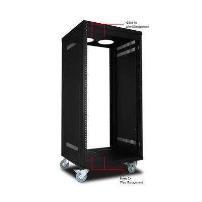картинка Монтажный 19" рэк Strong CONTRACTOR SERIES 21U RACK WITH SIDE PANELS AND FINE FLOOR CASTERS black от магазина Одежда+