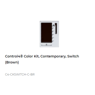 картинка Набор клавиш Control4 NextGen Switches Color Decora Kit, Contemporary (Brown) от магазина Одежда+