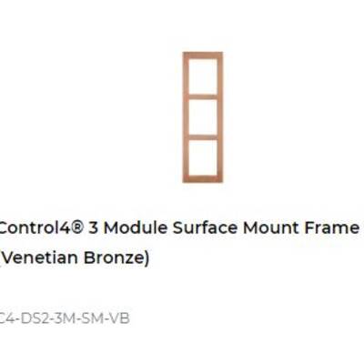 картинка Рамка для поверхностного монтажа домофона DS2 Control4 3 MODULE SURFACE MOUNT FRAME venetian bronze от магазина Одежда+