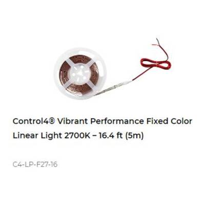 картинка Светодиодная лента Control4 Vibrant Performance Fixed Color Linear Light 2700K – 16.4 ft (5m) от магазина Одежда+