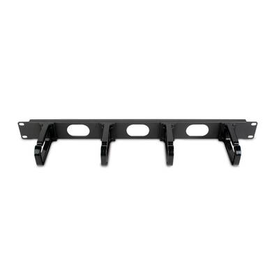 картинка Кабель-органайзер для 19" рэка Strong RACK WIRE MANAGEMENT PLATE WITH 4 PLASTIC D-RINGS black от магазина Одежда+