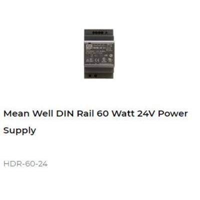 картинка Блок питания Control4 Mean Well DIN Rail 60 Watt 24V Power Supply от магазина Одежда+