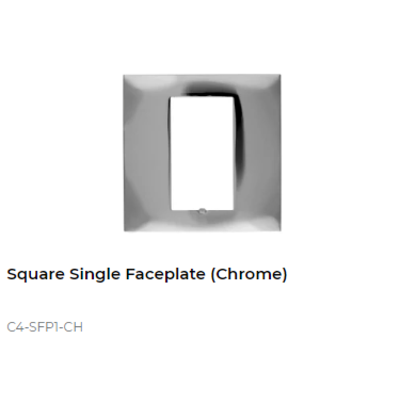 картинка Декоративная рамка Control4 SQUARE FACEPLATE METAL chrome от магазина Одежда+