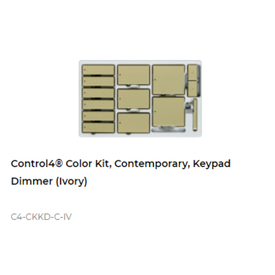 картинка Набор клавиш Control4 NextGen Keypad Dimmers Color Decora Kit, Contemporary (Ivory) от магазина Одежда+