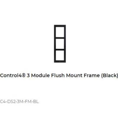 картинка Рамка для скрытого монтажа домофона DS2 Control4 3 MODULE FLUSH MOUNT FRAME black от магазина Одежда+