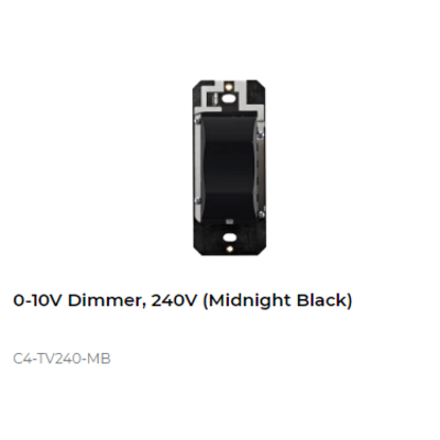 картинка Диммер 0-10В беспроводной Control4 NextGen 0-10V Dimmer, 240V (Midnight Black) от магазина Одежда+