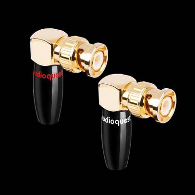 картинка Коннекторы AudioQuest Right-Angle BNC Plugs Silver (2) от магазина Одежда+