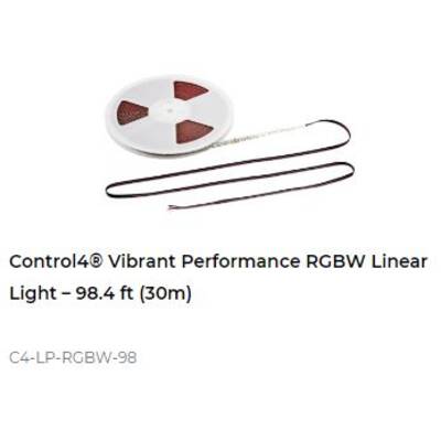 картинка Светодиодная лента Control4 Vibrant Performance RGBW Linear Light – 98.4 ft (30m) от магазина Одежда+