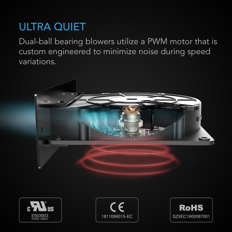 Home Theater, Entertainment Center, AV Cabinet Cooling Blower Fan