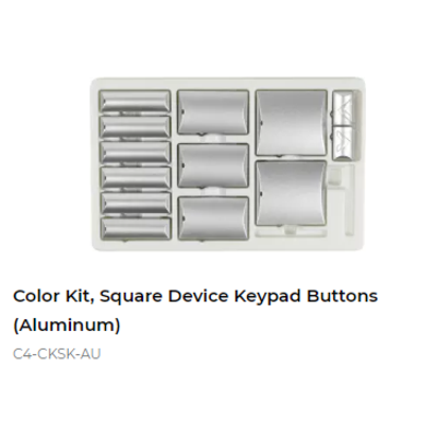 картинка Набор кнопок для выключателя\регулятора\пульта Control4 COLOR KIT, SQUARE DEVICE, KEYPAD BUTTONS (ALUMINUM) aluminum от магазина Одежда+
