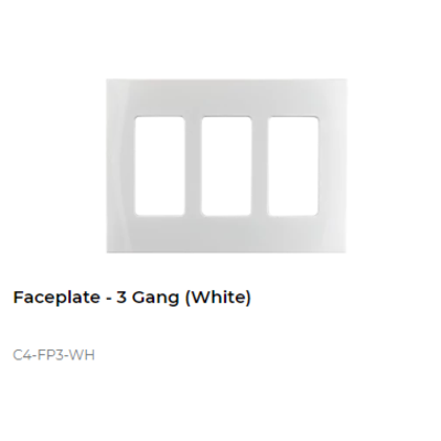 картинка Декоративная рамка NextGen Control4 NextGen Three-Gang Faceplate (White) от магазина Одежда+