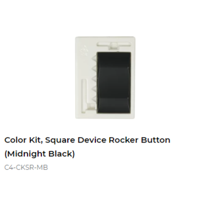 картинка Клавиша большая для выключателя\регулятора света Control4 COLOR KIT, SQUARE DEVICE, ROCKER BUTTON (MIDNIGHT BLACK) midnight black от магазина Одежда+