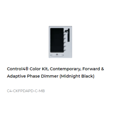 картинка Набор клавиш Control4 NextGen Adaptive Dimmer Color Decora Kit, Contemporary (Midnight Black) от магазина Одежда+
