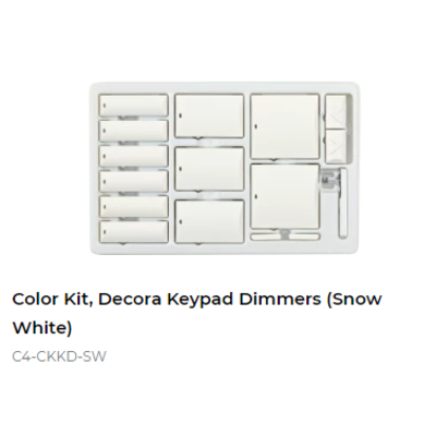 картинка Набор клавиш Control4 NextGen Keypad Dimmers Color Decora Kit (Snow White) от магазина Одежда+