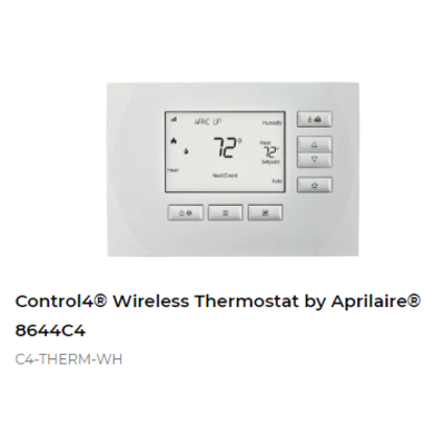 картинка Беспроводной термостат Control4 Wireless Thermostat by Aprilaire® 8644C4 от магазина Одежда+