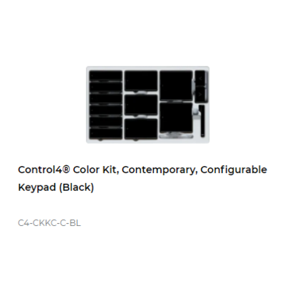 картинка Набор клавиш Control4 NextGen Configurable Keypads Color Decora Kit, Contemporary (Black) от магазина Одежда+