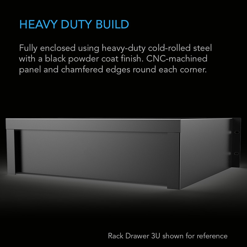 Heavy-Duty Aluminium Rack Drawer 3U