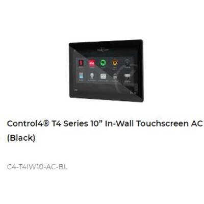 картинка Стеновая сенсорная панель управления Control4 T4 SERIES 10” IN-WALL TOUCHSCREEN AC black от магазина Одежда+