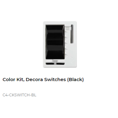 картинка Набор клавиш Control4 NextGen Switches Color Decora Kit (Black) от магазина Одежда+