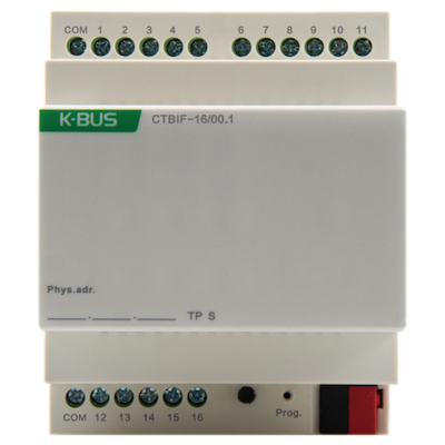 картинка Релейный модуль DIN-реечный 16-канальный GVS KNX Universal Interface 16-Fold, DIN-rail Mounted от магазина Одежда+