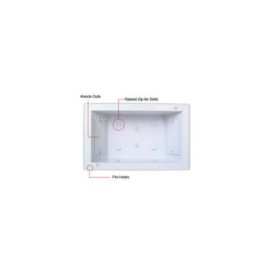 картинка Монтажный бокс Strong VERSABOX IN-WALL RECESSED LOW-VOLTAGE BOX (WHITE) white от магазина Одежда+