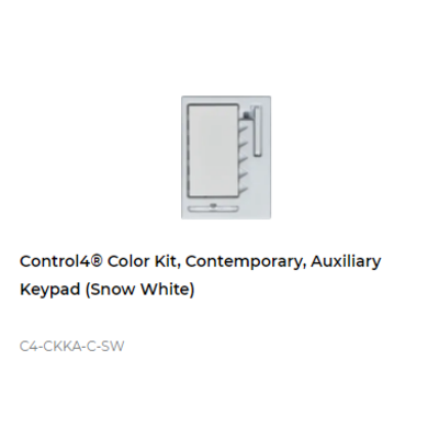 картинка Набор клавиш Control4 NextGen Auxiliary Keypad Color Decora Kit, Contemporary (Snow White) от магазина Одежда+