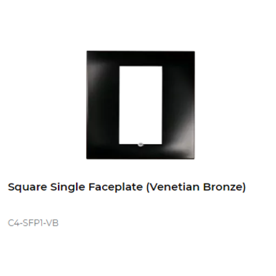 картинка Декоративная рамка Control4 SQUARE FACEPLATE METAL venetian bronze от магазина Одежда+