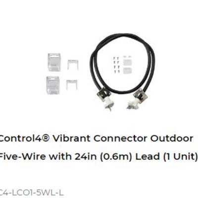 картинка Коннектор для светодиодной ленты Control4 Vibrant Connector Outdoor Five-Wire with 24in (0.6m) Lead (1 Unit) от магазина Одежда+