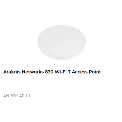 картинка WiFi точка доступа Araknis Wi-Fi 7 830 Series Indoor Wireless Access Point от магазина Одежда+