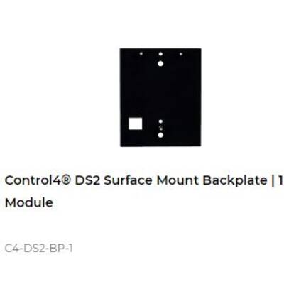 картинка Планка для поверхностного монтажа домофона DS2 Control4 DS2 Surface Mount Backplate | 1 Module от магазина Одежда+