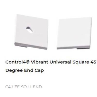 картинка Заглушка для светодиодной ленты Control4 Vibrant Universal Square 45 Degree End Cap от магазина Одежда+