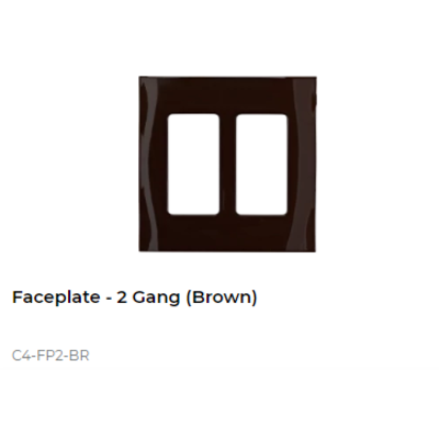 картинка Декоративная рамка NextGen Control4 NextGen Two-Gang Faceplate (Brown) от магазина Одежда+