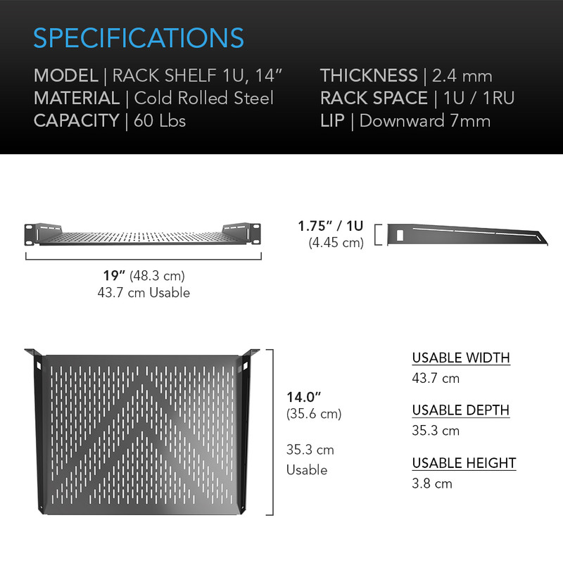 Rack Shelf 1U