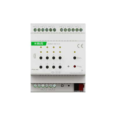 картинка Релейный модуль DIN-реечный 8-канальный GVS KNX 8-Fold Multi-function Actuator, 10A  (Secure) от магазина Одежда+