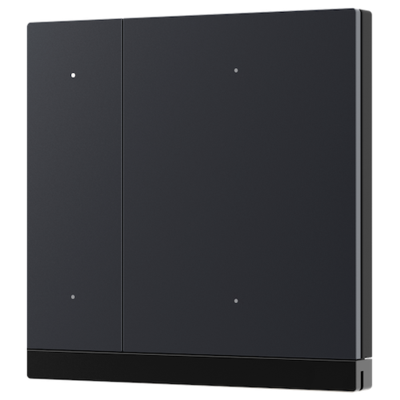 картинка Кнопочный проводной пульт управления GVS KNX WALTZ PUSH BUTTON, 2-GANG (METAL BUTTON) gray powder-coated от магазина Одежда+