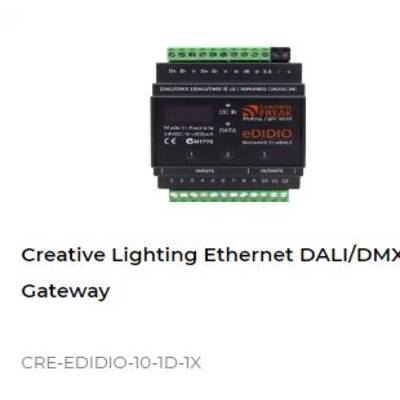 картинка Одноканальный шлюз DALI / DMX Control4 Creative Lighting Ethernet DALI/DMX Gateway от магазина Одежда+